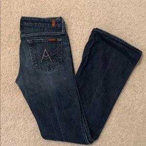 7 for all mankind- A pocket, wide leg